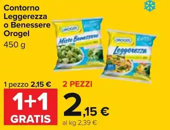 Carrefour Orogel Contorno Leggerezza o Benessere 450g offerta