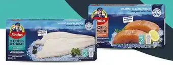 Deco Superfreddo FINDUS FIORI SALMONE - BRANZINO - ORATA G 200 - TONNO G 230 offerta