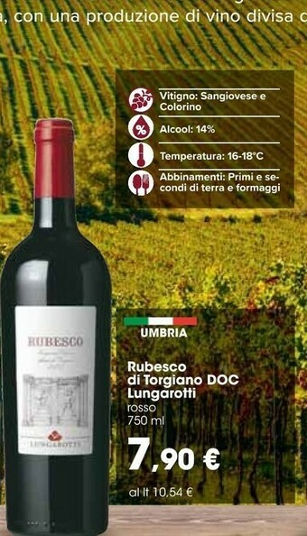 Carrefour Lungarotti Vino rosso offerta