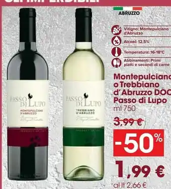 Carrefour Trebbiano Montepulciano d'Abruzzo offerta