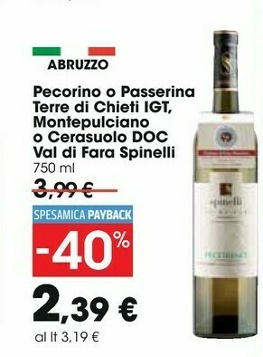 Carrefour Spinelli Montepulciano d'Abruzzo offerta