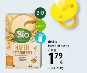 dm drogerie markt Dm Bio Purea Di Avena offerta
