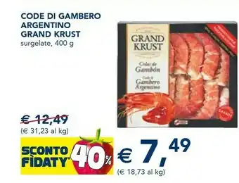 Esselunga Grand krust Gamberi offerta