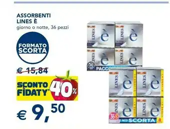 Esselunga Lines Assorbenti lines offerta