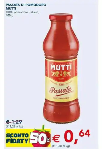 Esselunga Mutti Passata di pomodoro offerta