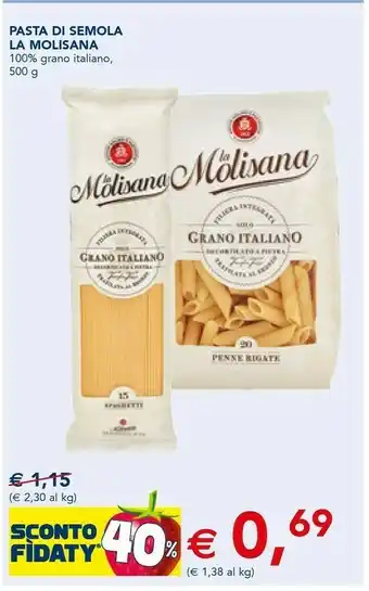 Esselunga La Molisana Pasta di semola offerta