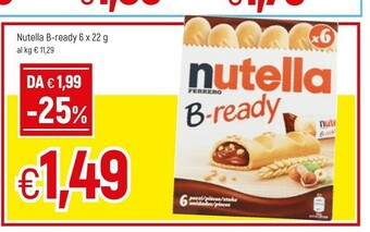 Famila Ferrero Nutella B-ready New + Nutella 132 G(ml) offerta
