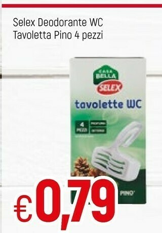 Famila Selex Deodorante Wc Tavoletta Pino 4 Pezzi offerta