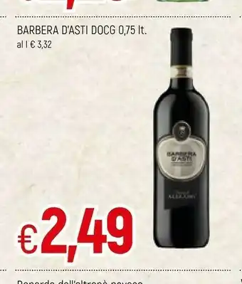 Famila Barbera d'Asti Docg offerta