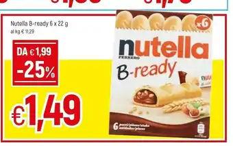 Famila Ferrero Nutella B-ready New + Nutella 132 G(ml) offerta