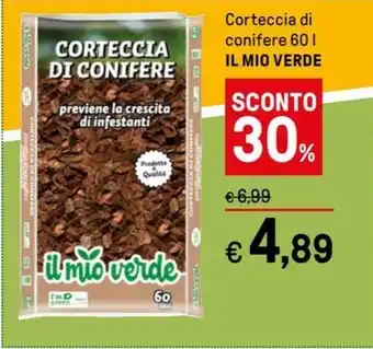 Iper La Grande Corteccia di conifere 60L IL MIO VERDE offerta