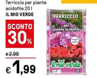 Iper La Grande Terriccio per piante acidofile 20L IL MIO VERDE offerta