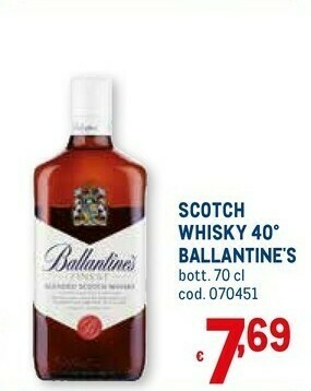 Metro Scotch whisky offerta