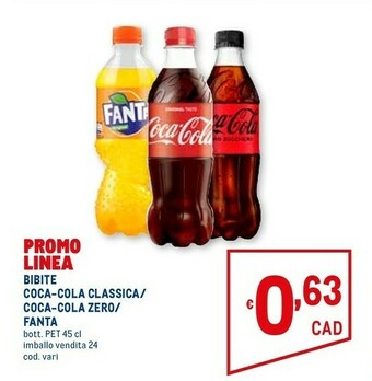 Metro Coca Cola Coca cola zero offerta