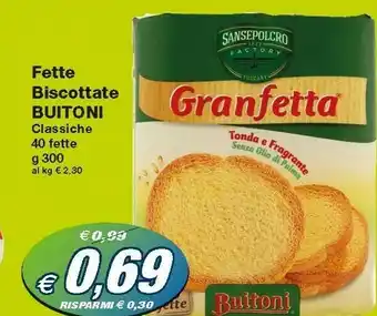 Prix Quality Buitoni Fette biscottate offerta