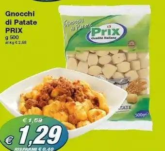 Prix Quality Gnocchi di patate offerta