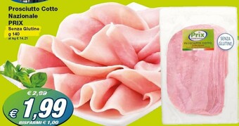Prix Quality Prosciutto cotto offerta