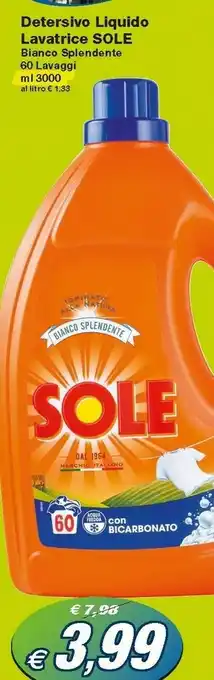 Prix Quality Sole Detersivo lavatrice offerta