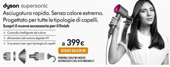 Unieuro Dyson Supersonic offerta