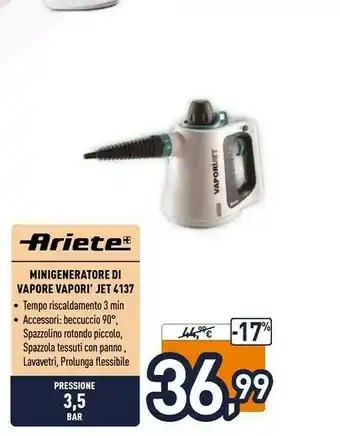 Unieuro Ariete Minigeneratore Di Vapore Vapori Jet 4137 offerta