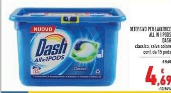 Conad Superstore Dash Detersivo lavatrice offerta