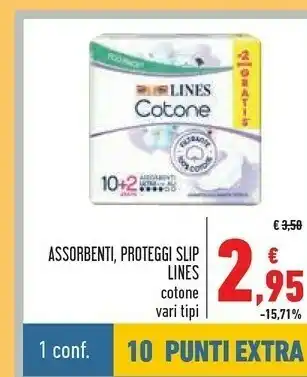 Conad Superstore Lines Assorbenti lines offerta