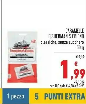 Conad Superstore Fisherman's friend Caramelle offerta