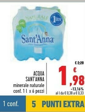 Conad Superstore Sant'anna Acqua Sant'Anna offerta