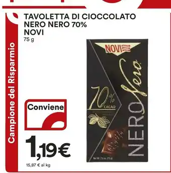 Coop Novi Cioccolato offerta