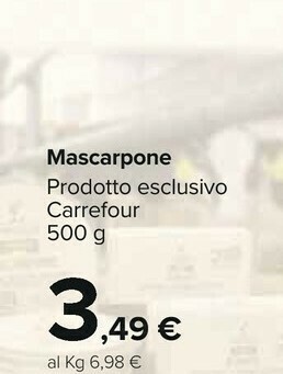 Carrefour Carrefour - Mascarpone 500 G(ml) offerta