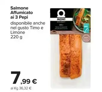 Carrefour Salmone Affumicato Ai 3 Pepi offerta