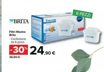 Carrefour Brita Filtri potenziati MAXTRA+ per caraffa filtrante - Pack 6 offerta