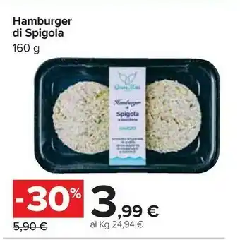 Carrefour Hamburger Di Spigola offerta