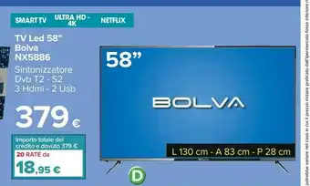 Carrefour Bolva NX5886 Tv Led offerta