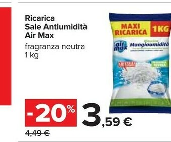 Carrefour Airmax Air Max Ricarica Sale Antiumidita offerta