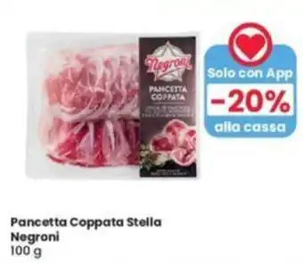 Eurospar Pancetta Coppata Stella Negroni 100 g offerta