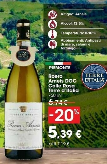 Carrefour Terre d'Italia Vino bianco offerta