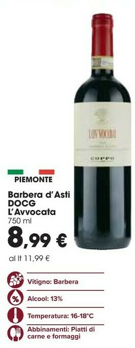 Carrefour Barbera Barbera offerta