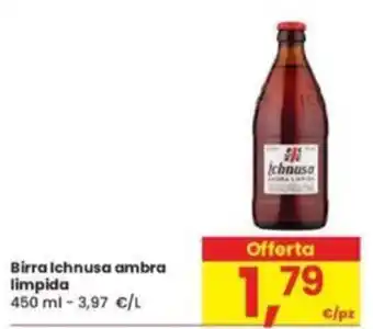 Birra Ichnusa ambra limpida 450 ml