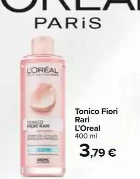 Carrefour L'Oreal L’Oréal Paris Skin Expert Rare Flowers Tonico Per Il Viso Donna 400 Ml offerta