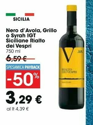 Carrefour Nero d'Avola offerta