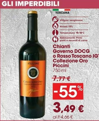 Carrefour Piccini Chianti offerta