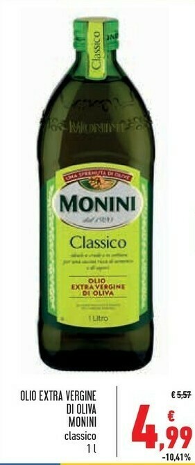 Conad Monini Olio extravergine di oliva offerta