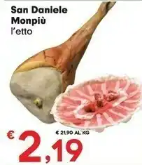 Despar San daniele Prosciutto San Daniele offerta