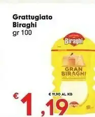 Despar Biraghi Formaggio Grattugiato offerta
