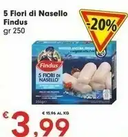Despar Findus 5 Fiori Di Nasello 250 G(ml) offerta