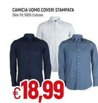 Galassia Camicia Uomo Coveri Stampata offerta