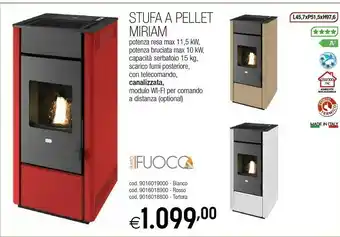 Il Fai Da Te Guercio Punto Fuoco Stufa A Pellet Miriam offerta