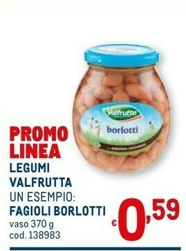 Metro Valfrutta Legumi offerta