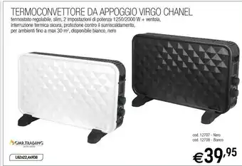 Il Fai Da Te Guercio Gmr trading Termoconvettore Da Appoggio Virgo Chanel offerta
